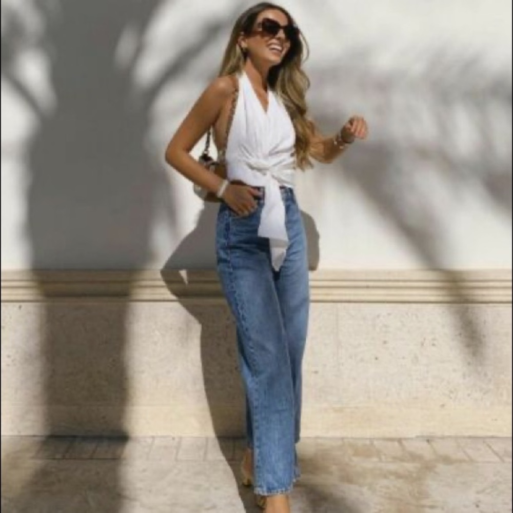 Zara straight leg jeans size 2